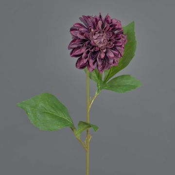 Kunstblume Dahlie WANRU, dunkelviolett, 50cm, Ø9cm