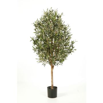 Künstlicher Oliven Baum PLATON, Echtstamm, mit Früchten, 140cm