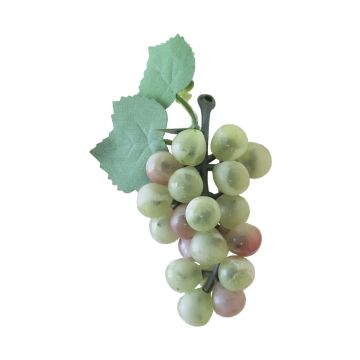 Kunst Obst Weintrauben SHEBEI, grün-rosa, 8cm, Ø4cm