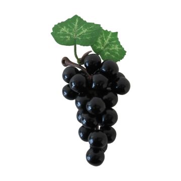 Kunst Obst Weintrauben SHEBEI, schwarz, 8cm, Ø4cm