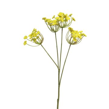 Kunstzweig Dillblüten LITIAN, gelb, 70cm