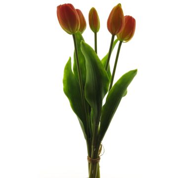 Textil Tulpe LIBIA, orange-gelb, 35cm