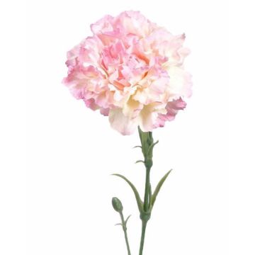 Kunst Nelke VANERA, rosa-weiß, 60cm, Ø8cm