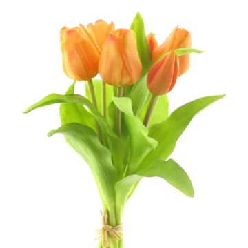 Textil Tulpenstrauß LONA, pfirsich, 30cm