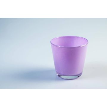 Teelichtglas ALEX AIR, lila, 7,2cm, Ø7,5cm