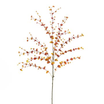 Kunststoff Eukalyptus Zweig JONKO, orange, 110cm