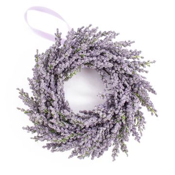 Kunst Lavendelkranz YLVIE, violett, Ø25cm