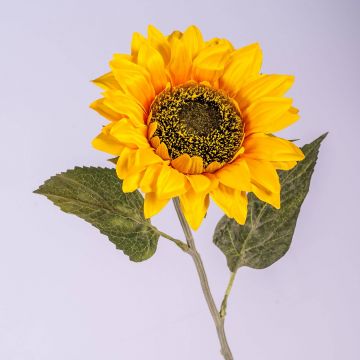Künstliche Sonnenblume SILJA, gelb-orange, 65cm, Ø13cm