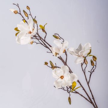 Künstliche Blume groß Magnolie LILO, creme, 110cm, Ø5-9cm