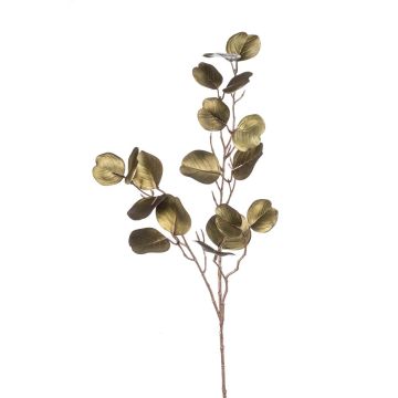 Künstlicher Eukalyptus Zweig FERNI, metallic-grün, 80cm