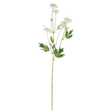 Textilblumenzweig Chrysantheme REINHARDA, creme-weiß, 65cm