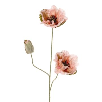 Kunst Mohnblume MODLING, rosa, 75cm, Ø12cm