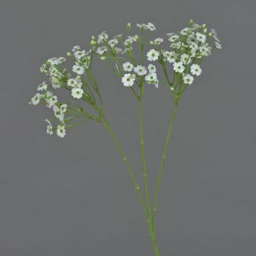 Künstlicher Zweig Schleierkraut SIKINOS, weiß, 65cm, Ø1-1,5cm