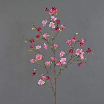 Deko Apfelblütenzweig SADAKA mit Blüten, pink-rosa, 95cm, Ø1,5-4cm