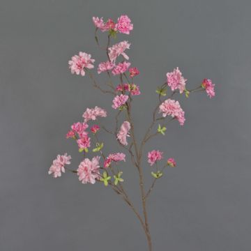 Textilzweig Japanische Zierkirsche KENZUKE, blühend, rosa-pink, 110cm, Ø2-7cm