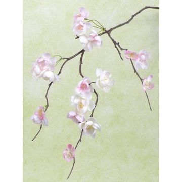 Textilzweig Japanische Zierkirsche KENZUKE, blühend, rosa, 85cm
