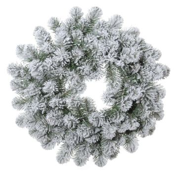 Kunst Kranz Tanne FRANKLIN, beschneit, weiß-grün, Ø50cm