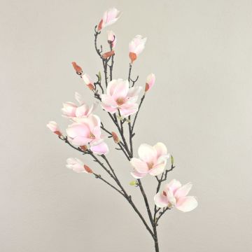 Kunstzweig Magnolie YONA, weiß-rosa, 130cm, Ø5-15cm