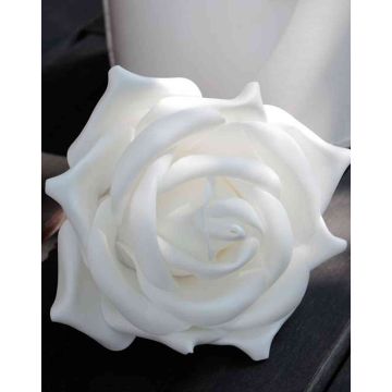 Kunst Rose REGINE, weiß, 30cm, Ø16cm