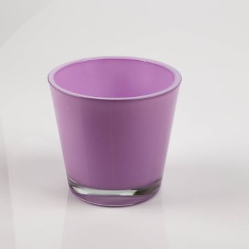 Glas Blumentopf RANA, flieder, 13cm, Ø14cm
