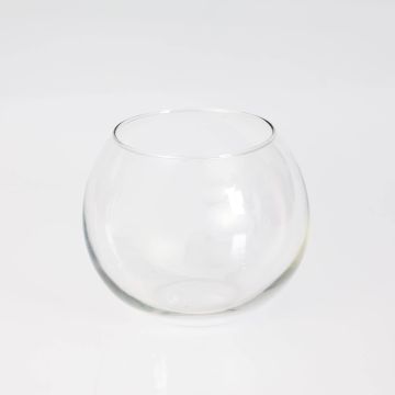 Kerzen Kugelvase TOBI EARTH aus Glas, klar, 12cm, Ø14cm