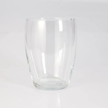 Runde Glasvase HENRY, klar, 19cm, Ø13,5cm