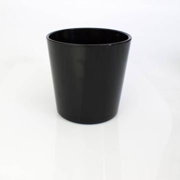 Glasübertopf ALENA, schwarz, 19cm, Ø18,5cm