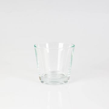 Teelichtglas ALEX EARTH, klar, 8cm, Ø9cm