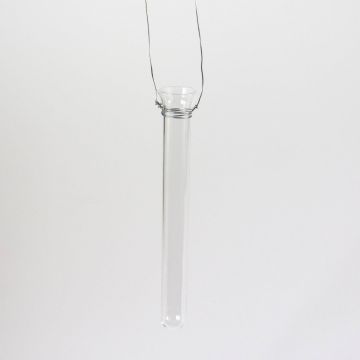 Glasröhrchen MILO mit Draht, klar, 19cm, Ø2cm