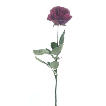 Künstliche Rose FREIDA, Eco Collection, dunkelpink, 65cm, Ø7cm