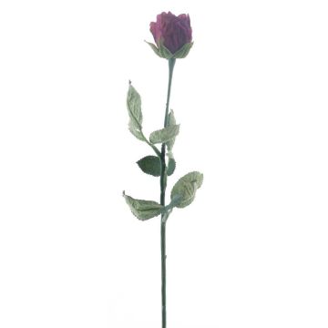 Künstliche Rose FREIDA, Eco Collection, dunkelpink, 60cm, Ø4cm