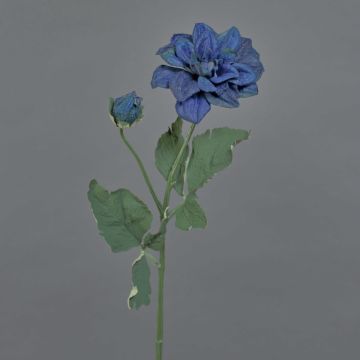 Künstlicher  Blumenzweig Dahlie GINGER, Eco Collection, royalblau, 60cm, Ø10cm