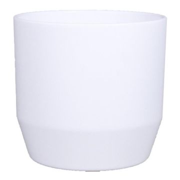 Keramik Blumentopf LENAS, weiß-matt, 18,5cm, Ø19,5cm