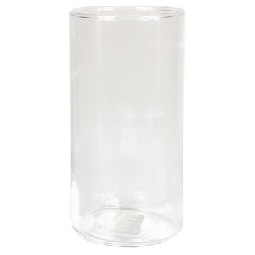 Zylinder Blumenvase SANNY aus Glas, klar, 20cm, Ø10cm