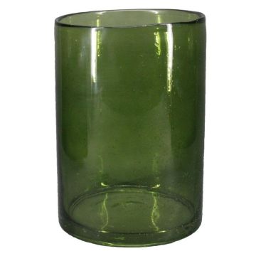 Zylindervase Glas SANUA mit Bläschen, grün-klar, 27cm, Ø18cm