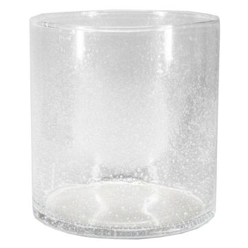 Zylinder Kerzenglas SANUA mit Bläschen, klar, 20cm, Ø19cm