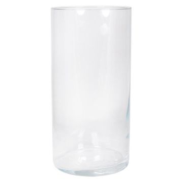 Glas Vase Zylinder SANYA OCEAN, klar, 40cm, Ø19cm