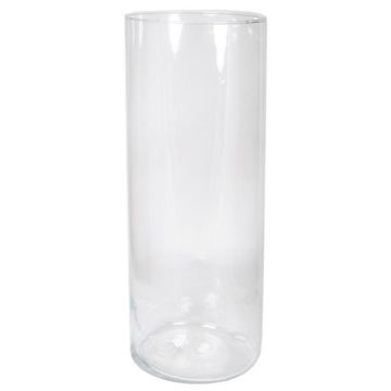 Glas Vase Zylinder SANYA OCEAN, klar, 50cm, Ø19cm