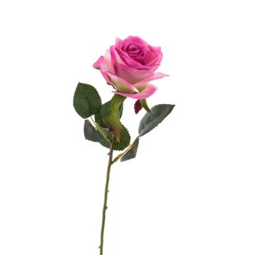 Kunstblume Rose SIMONY, rosa-pink, 45cm, Ø8cm