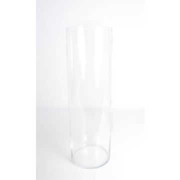 Glas Bodenvase Zylinder SANSA EARTH, klar, 60cm, Ø19cm