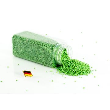 Deko Perlen Granulat SAMMY, schwimmend, glänzend froschgrün, 2-4mm, 605ml Dose, Made in Germany