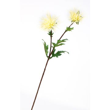 Textilblume Chrysantheme ESTELLE, creme, 70cm, Ø8-10cm