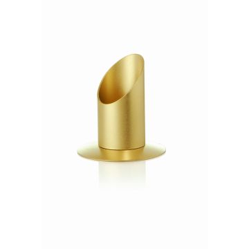 Metallleuchter RIANNON für Kerzen, gold, 9,5cm, Ø8,3cm