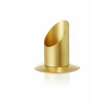Metallleuchter RIANNON für Kerzen, gold, 11cm, Ø10,3cm
