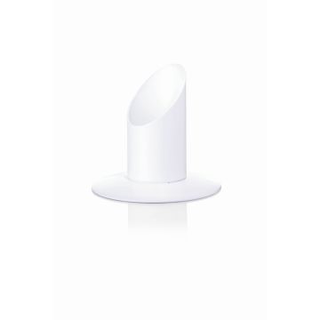Metallleuchter RIANNON für Kerzen, weiß, 9,5cm, Ø8,3cm