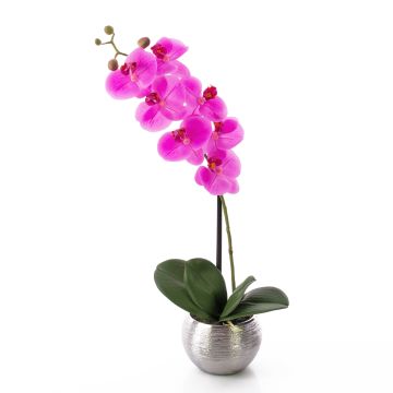 Kunstblume Phalaenopsis Orchidee EMILIA, Dekotopf, pink, 45cm