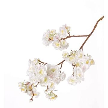 Textilzweig Japanische Zierkirsche RUKIA, blühend, weiß-rosa, 90cm, Ø3-6cm