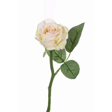 Kunstblume Rose GABI, creme-rosa, 25cm, Ø5cm