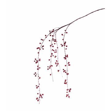 Dekopflanze Schneebeeren Zweig ATOS mit Beeren, rot, 120cm