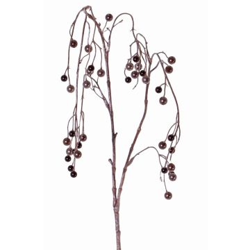 Kunststoff Schneebeeren Zweig PASKO, Beeren, schwarz-lila, 120cm
